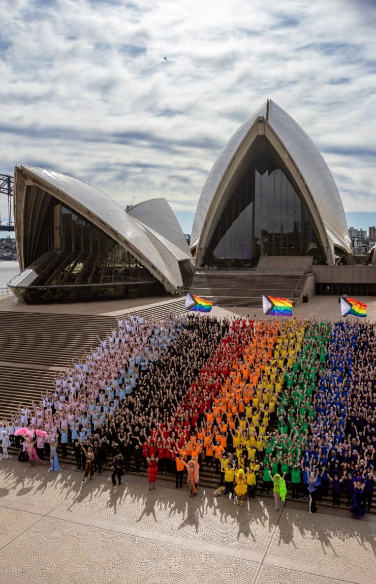 Human Progress Pride flag, Sydney, NSW © Daniel Boud Human Progress Pride flag, Sydney, NSW © Daniel Boud