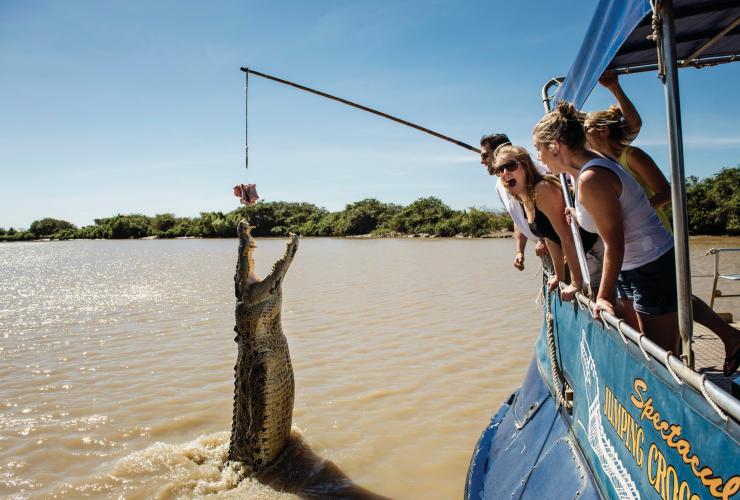 Spectacular Jumping Crocodile Cruise, Adelaide River, Northern Territory © Shaana McNaught Spectacular Jumping Crocodile Cruise, Adelaide River, Northern Territory © Shaana McNaught