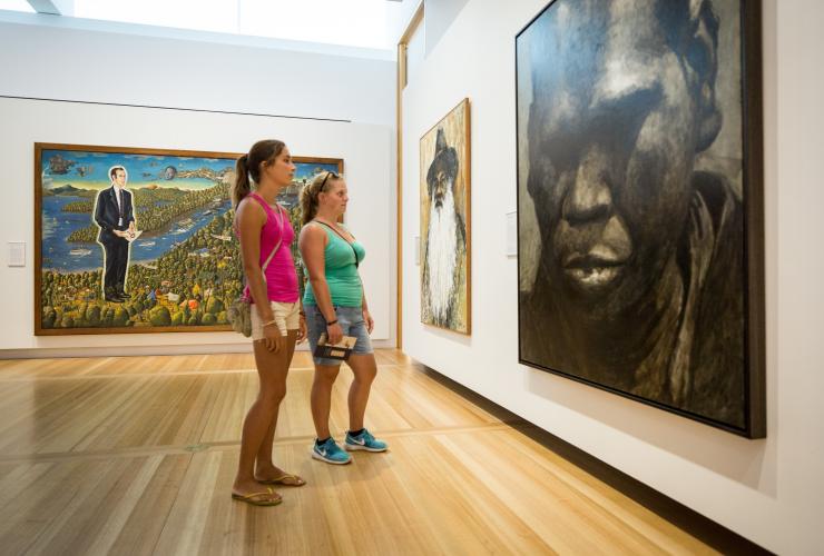 Two women look at a portrait at the National Portrait Gallery, Canberra, Australian Capital Territory © VisitCanberra Two women look at a portrait at the National Portrait Gallery, Canberra, Australian Capital Territory © VisitCanberra