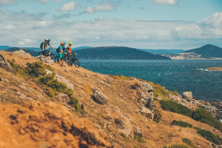 Mountain biking, Maria Island National Park, Tasmania © Flow Mountain Bike Mountain biking, Maria Island National Park, Tasmania © Flow Mountain Bike