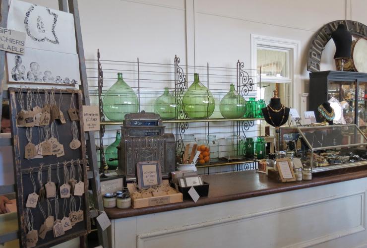 Antiques on display at The Drill Hall Emporium in New Norfolk © Tourism Tasmania/Kathryn Leahy Antiques on display at The Drill Hall Emporium in New Norfolk © Tourism Tasmania/Kathryn Leahy