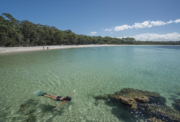 Snorkelling, Jervis Bay, NSW © Destination NSW Snorkelling, Jervis Bay, NSW © Destination NSW