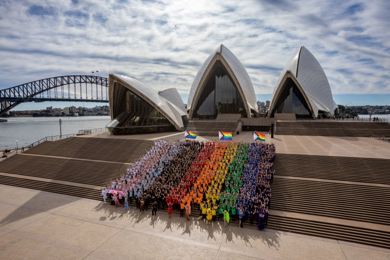 Human Progress Pride flag, Sydney, NSW © Daniel Boud Human Progress Pride flag, Sydney, NSW © Daniel Boud