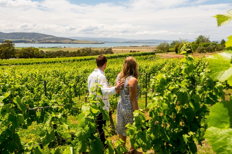 Couple at Coal River Vineyard near Hobart © Alastair Bett Couple at Coal River Vineyard near Hobart © Alastair Bett