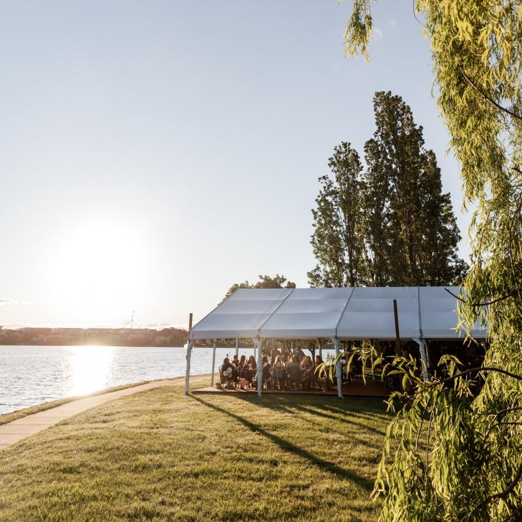 Sunset at Armada Outdoor Bar in Canberra © The Boat House Sunset at Armada Outdoor Bar in Canberra © The Boat House