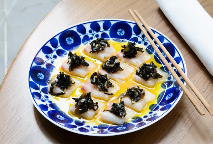 Sashimi plate at Supernormal, Melbourne, Victoria © Trader House Restaurants, Jo McGann Sashimi plate at Supernormal, Melbourne, Victoria © Trader House Restaurants, Jo McGann