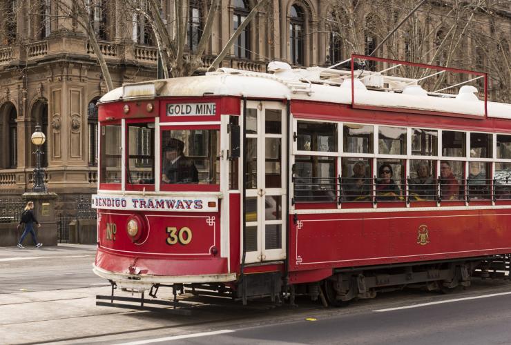 Bendigo Tram, Bendigo, Goldfields, VIC © Visit Victoria Bendigo Tram, Bendigo, Goldfields, VIC © Visit Victoria