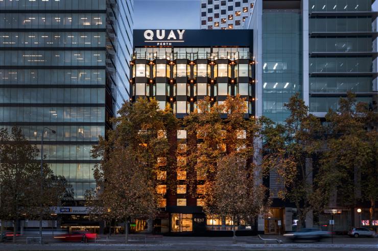 Exterior of Quay Perth, Perth, Western Australia © Thom Davidson Exterior of Quay Perth, Perth, Western Australia © Thom Davidson