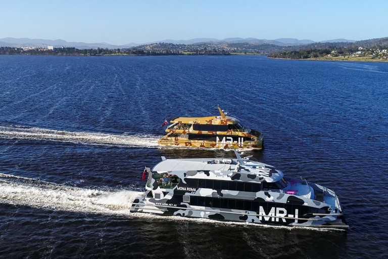 Mona Roma ferries, MR-I and MR-II on the Derwent River, Hobart, TAS © MONA/Stu Gibson Mona Roma ferries, MR-I and MR-II on the Derwent River, Hobart, TAS © MONA/Stu Gibson