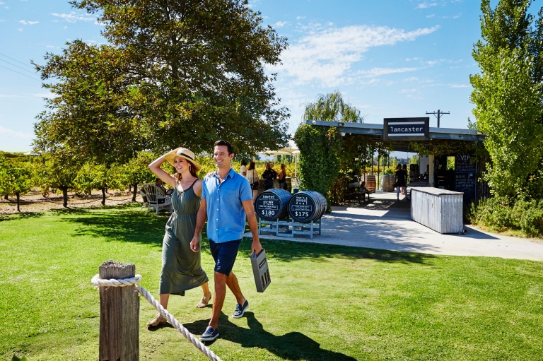 Couple during a guided vineyard tour in Swan Valley wine region © Tourism Western Australia Couple during a guided vineyard tour in Swan Valley wine region © Tourism Western Australia