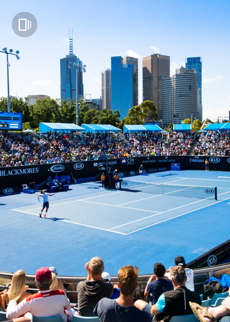 Australian Open 2018, Melbourne, Victoria © Visit Victoria Australian Open 2018, Melbourne, Victoria © Visit Victoria