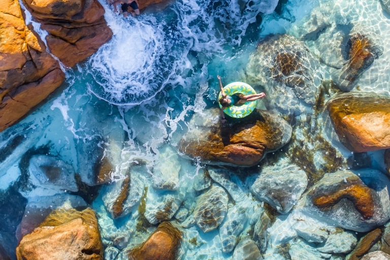 Woman relaxing in Wyadup Spa in Western Australia © Airloft Woman relaxing in Wyadup Spa in Western Australia © Airloft