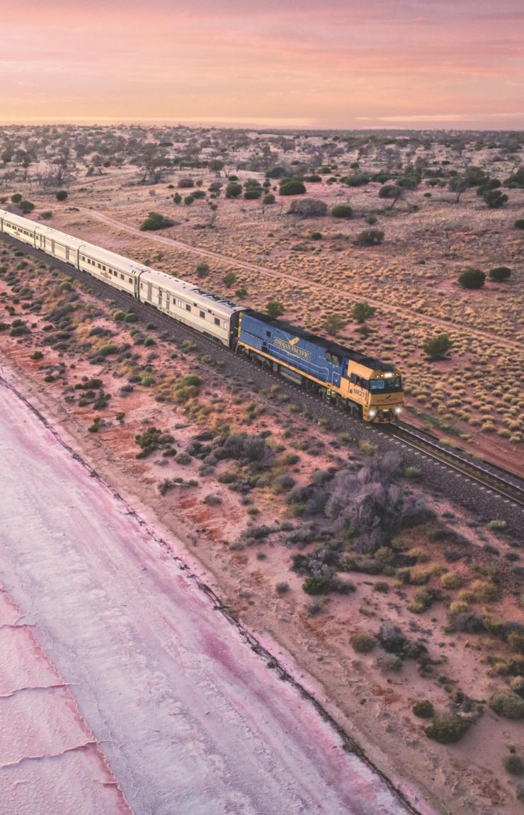 Indian Pacific, Lake Hart, SA © Andrew Gregory Indian Pacific, Lake Hart, SA © Andrew Gregory