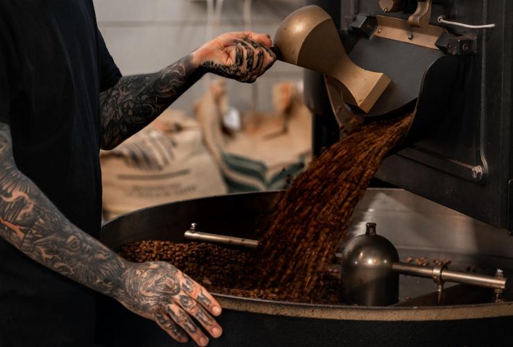 Grains de café au Black Sheep Coffee à Woolloongabba © Conor McKillop Grains de café au Black Sheep Coffee à Woolloongabba © Conor McKillop
