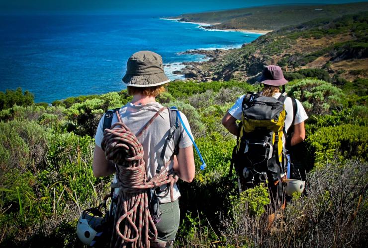 Descente en rappel avec Margaret River Climbing Co, région de Margaret River, WA © Margaret River Climbing Co Descente en rappel avec Margaret River Climbing Co, région de Margaret River, WA © Margaret River Climbing Co