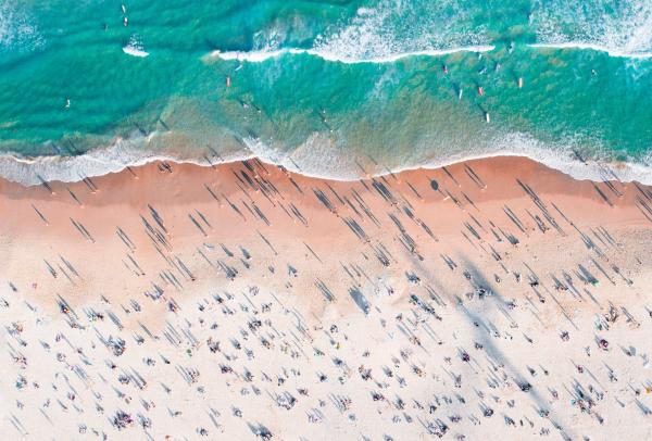 Vue aérienne de Bondi Beach à Sydney © Adam Krowitz