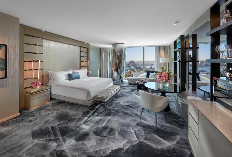 Harbour Bridge King Suite, Crown Towers Sydney, Sydney, Nouvelle-Galles du Sud © Crown Sydney, George Apostolidis Harbour Bridge King Suite, Crown Towers Sydney, Sydney, Nouvelle-Galles du Sud © Crown Sydney, George Apostolidis