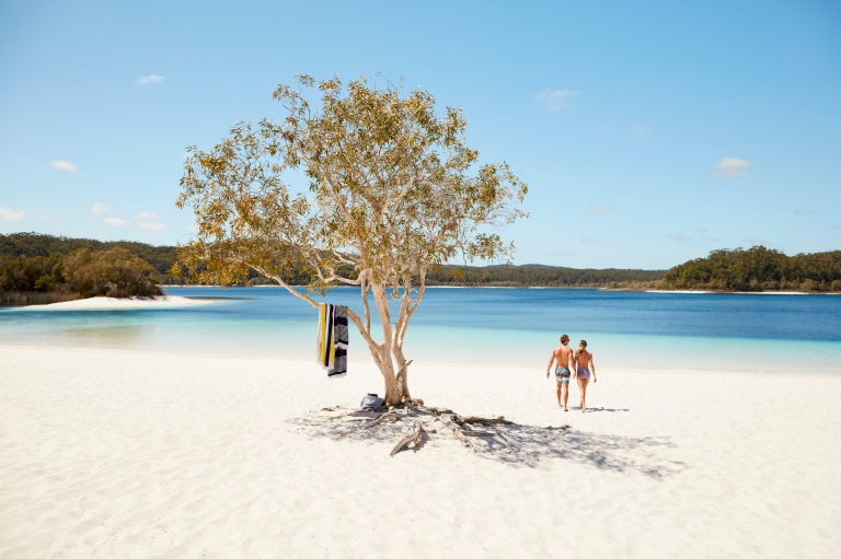 Lake McKenzie, K'gari, QLD © Tourism & Events Queensland Lake McKenzie, K'gari, QLD © Tourism & Events Queensland