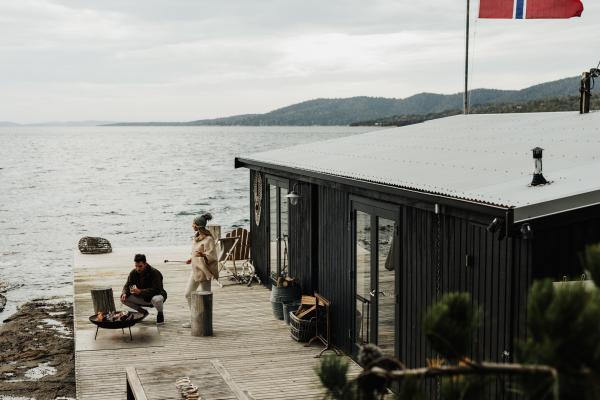 The Boathouse, Satellite Island, Tasmania © Tourism Tasmania and Adam Gibson