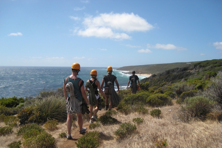 Abseiling, Margaret River, WA © Margaret River Climbing Co Abseiling, Margaret River, WA © Margaret River Climbing Co
