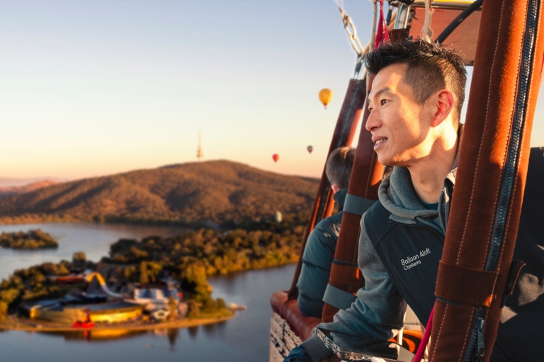 Balloon Aloft, Canberra, Australian Capital Territory © Wunderman Thompson for VisitCanberra Balloon Aloft, Canberra, Australian Capital Territory © Wunderman Thompson for VisitCanberra