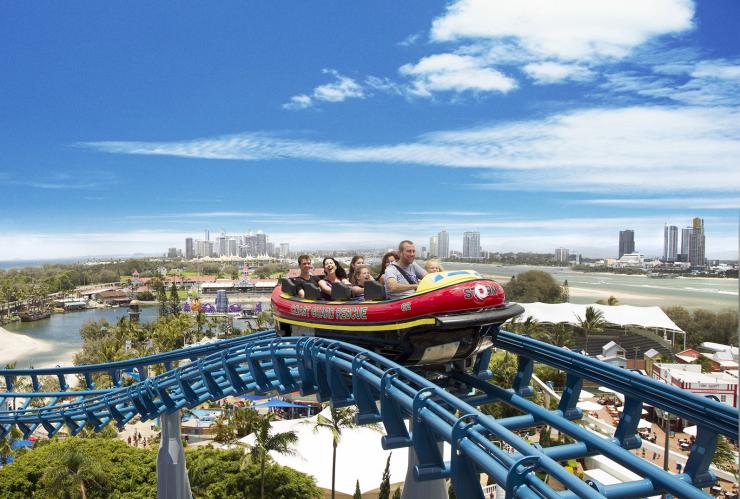Storm Coaster Sea World, Gold Coast, QLD © Sea World Storm Coaster Sea World, Gold Coast, QLD © Sea World