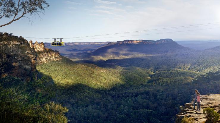Scenic World's aerial cable car, Katoomba, Blue Mountains, NSW © Scenic World Scenic World's aerial cable car, Katoomba, Blue Mountains, NSW © Scenic World