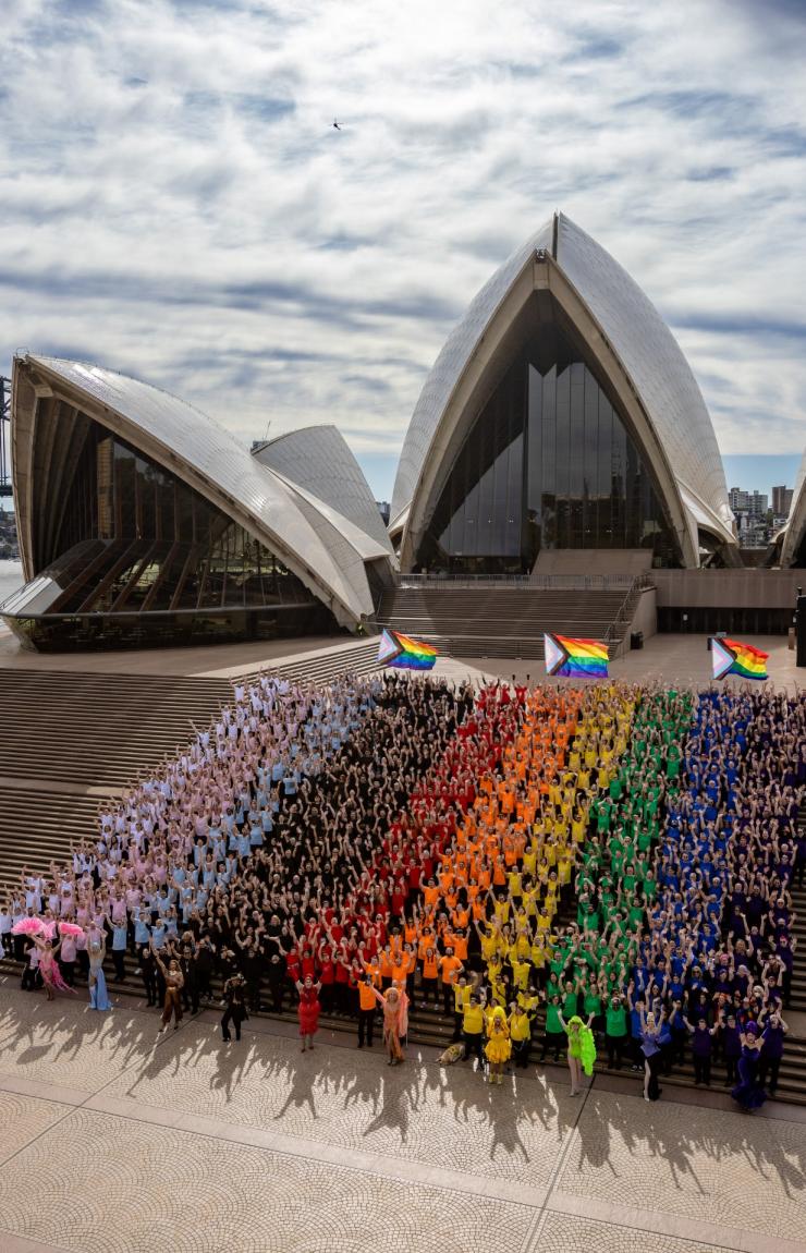 Human Progress Pride flag, Sydney, NSW © Daniel Boud Human Progress Pride flag, Sydney, NSW © Daniel Boud
