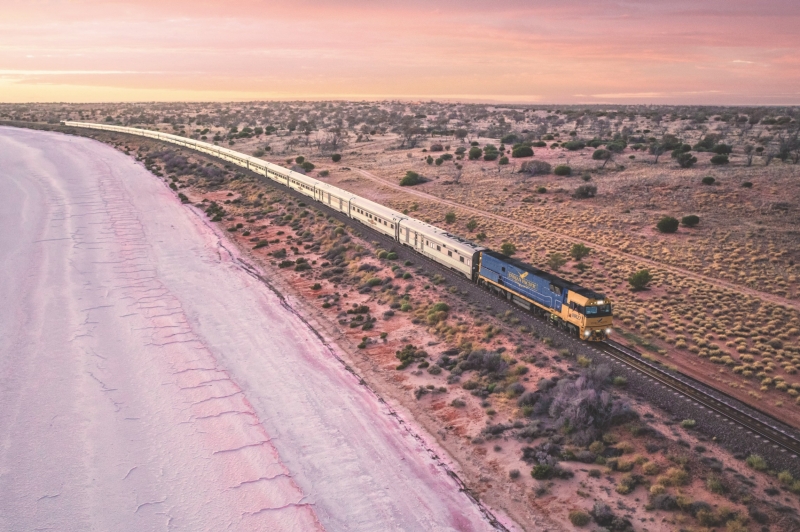 Indian Pacific, Lake Hart, SA © Andrew Gregory Indian Pacific, Lake Hart, SA © Andrew Gregory