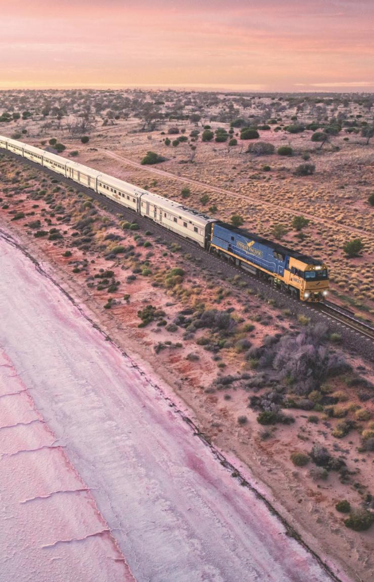 Indian Pacific, Lake Hart, SA © Andrew Gregory Indian Pacific, Lake Hart, SA © Andrew Gregory