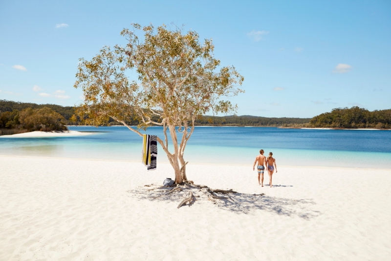 Lake McKenzie, K'gari (Fraser Island), Queensland © Tourism & Events Queensland Lake McKenzie, K'gari (Fraser Island), Queensland © Tourism & Events Queensland