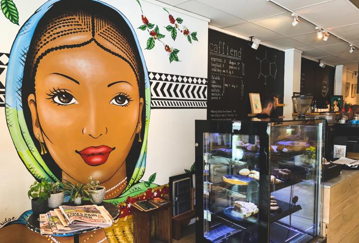 Interno del Caffiend Café a Cairns © Tourism Tropical North Queensland Interno del Caffiend Café a Cairns © Tourism Tropical North Queensland