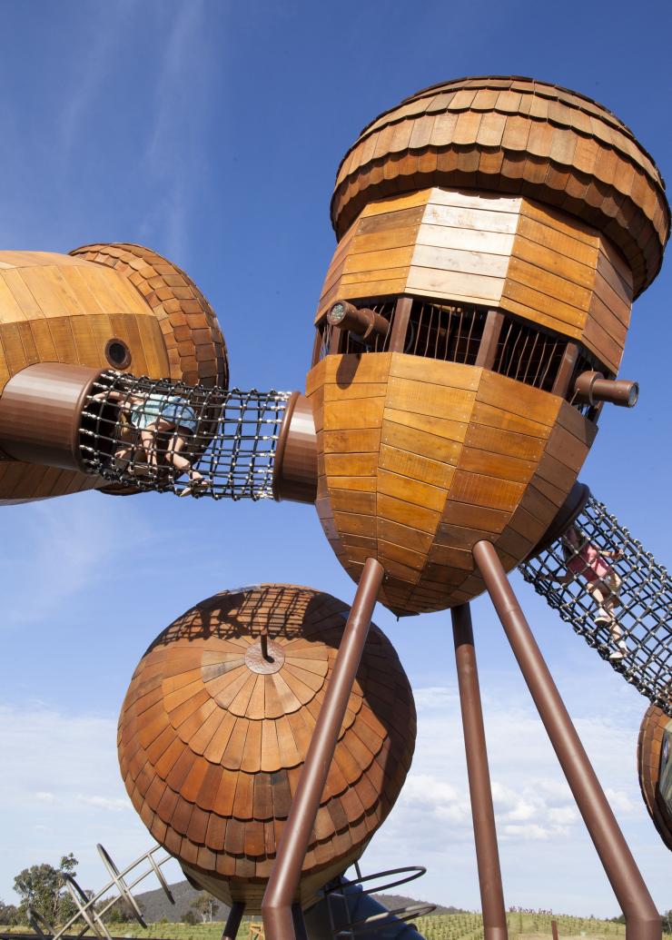 National Arboretum Pod Playground, Molonglo Valley, Australian Capital Territory © VisitCanberra National Arboretum Pod Playground, Molonglo Valley, Australian Capital Territory © VisitCanberra