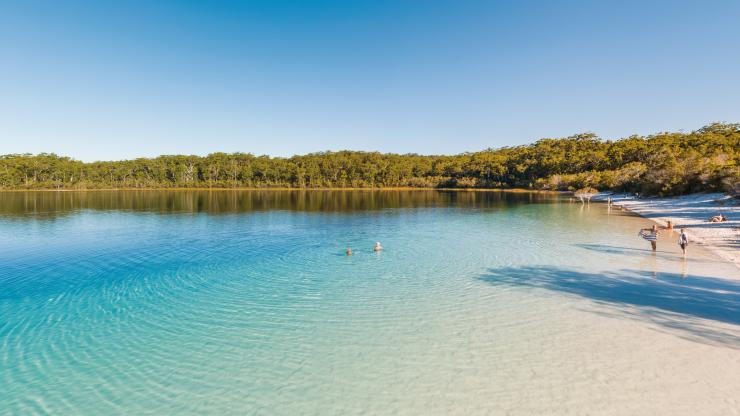 Lake Mackenzie, K'gari, Queensland © Tourism and Events Queensland Lake Mackenzie, K'gari, Queensland © Tourism and Events Queensland