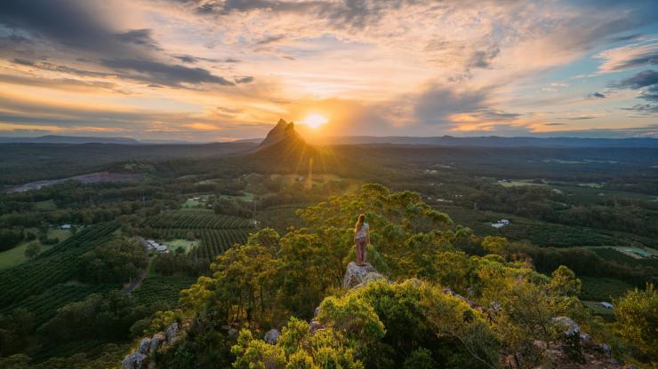 Glass House Mountains, Sunshine Coast, Queensland © Tourism and Events Queensland Glass House Mountains, Sunshine Coast, Queensland © Tourism and Events Queensland