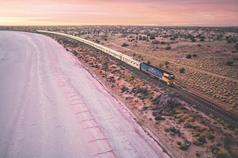 Indian Pacific, Lake Hart, SA © Andrew Gregory Indian Pacific, Lake Hart, SA © Andrew Gregory