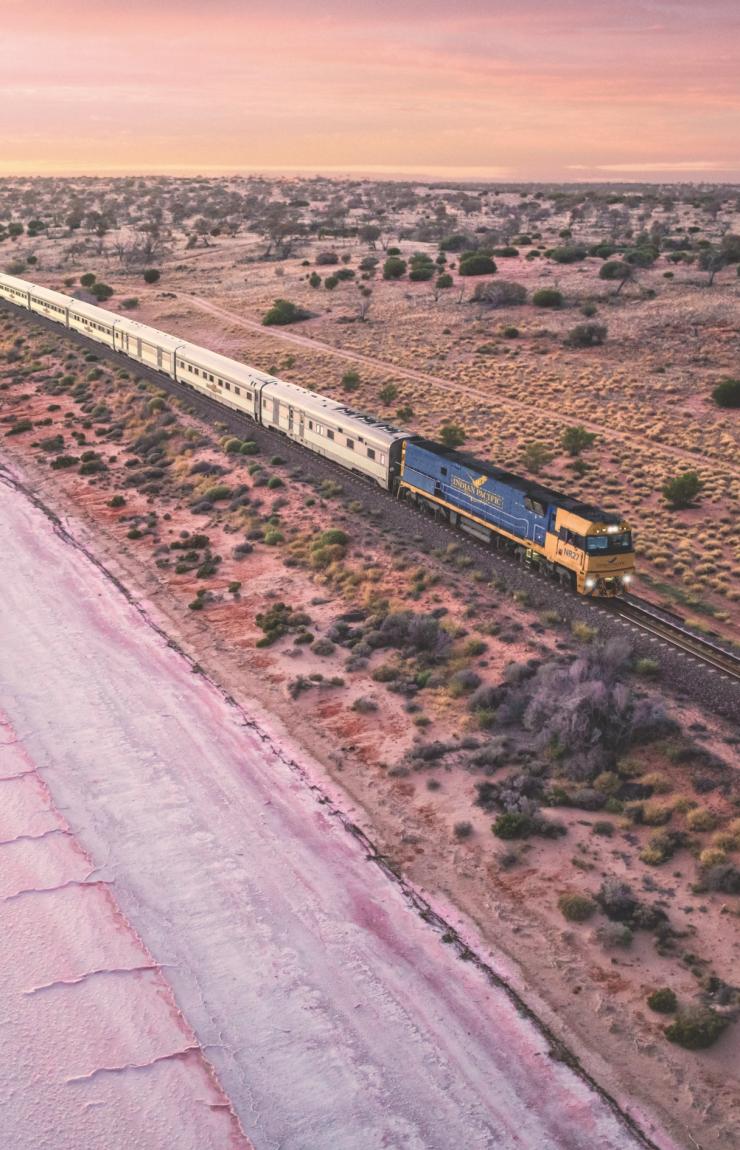 Indian Pacific, Lake Hart, SA © Andrew Gregory Indian Pacific, Lake Hart, SA © Andrew Gregory