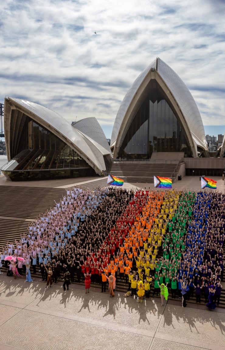 Human Progress Pride flag, Sydney, NSW © Daniel Boud Human Progress Pride flag, Sydney, NSW © Daniel Boud