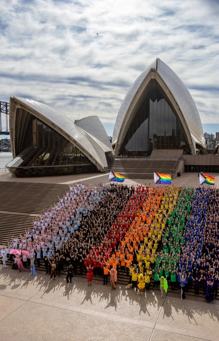 Human Progress Pride flag, Sydney, NSW © Daniel Boud Human Progress Pride flag, Sydney, NSW © Daniel Boud