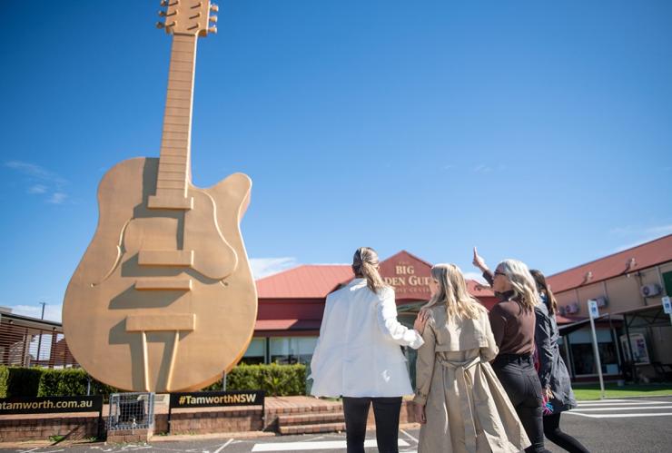 The Big Golden Guitar Tourist Centre, Tamworth, New South Wales © Destination NSW The Big Golden Guitar Tourist Centre, Tamworth, New South Wales © Destination NSW