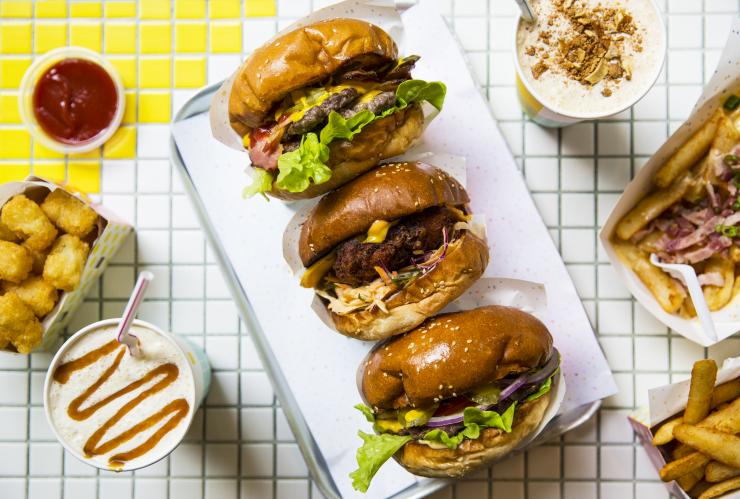 維多利亞墨爾本斯旺斯頓街的8 Bit Burgers©Josie Withers 維多利亞墨爾本斯旺斯頓街的8 Bit Burgers©Josie Withers
