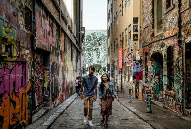 維多利亞州墨爾本Hosier Lane©維多利亞旅遊局 維多利亞州墨爾本Hosier Lane©維多利亞旅遊局