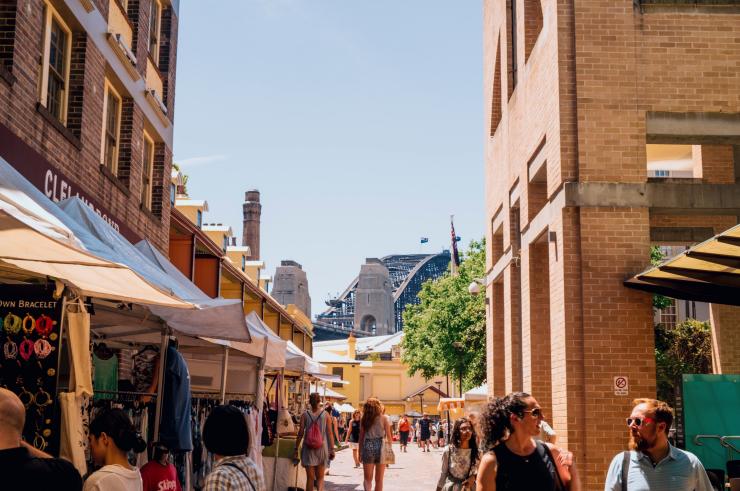 The Rocks Markets, Sydney, Nouvelle-Galles du Sud © Destination NSW