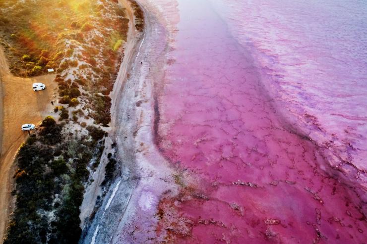 Hutt Lagoon, near Port Gregory, WA © Tourism Western Australia