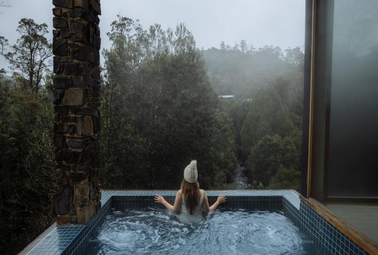Waldheim Alpine Spa, Cradle Mountain Lodge, Cradle Mountain, Tasmanien © Emilie Ristevski