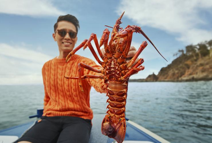 Seafood Seduction, Pennicott Wilderness Journeys, Bruny Island, Tasmanie © Tourism Australia