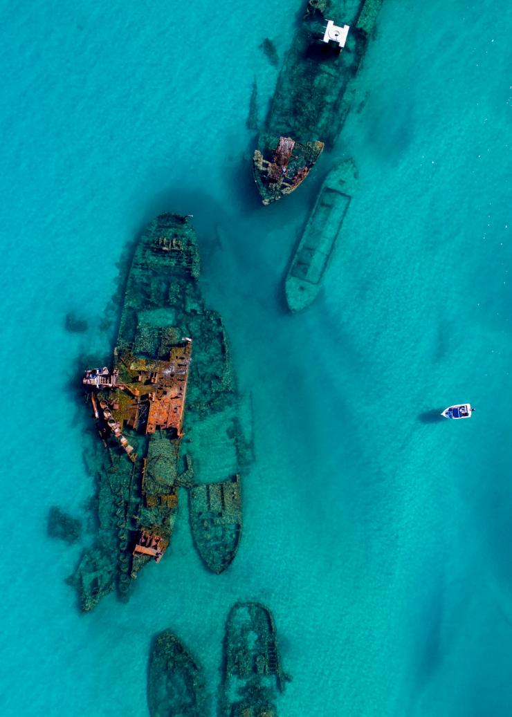 Tangalooma Wrecks, Moreton Island, Queensland © Tourism Australia