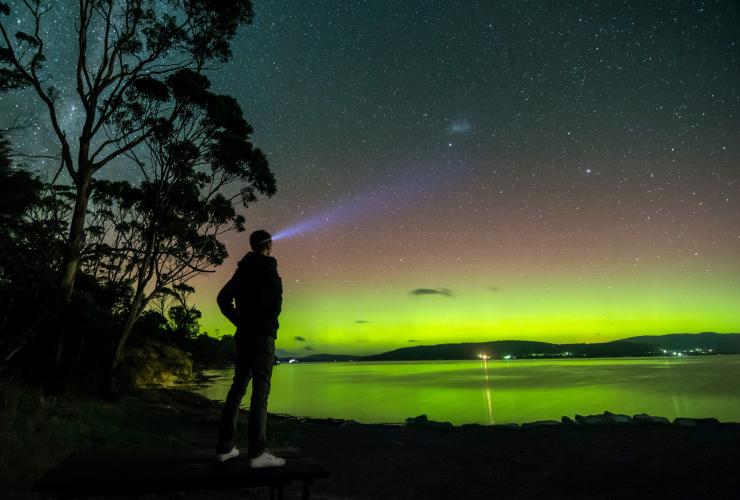 Aurore australe, près de Howden, TAS © Simon Kruit