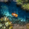 Mengapung di Bitter Springs, Elsey National Park, NT © Tourism NT/Let's Escape Together 