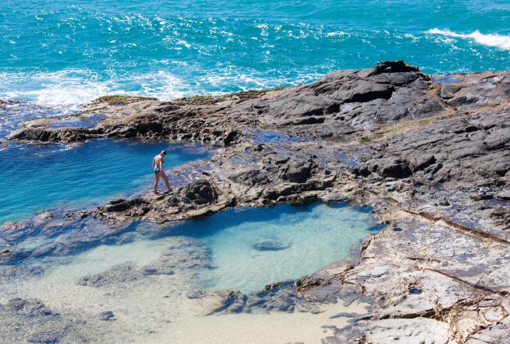 Champagne Pools, K’gari, Fraser Coast, QLD © Darren Jew/Tourism and Events Queensland